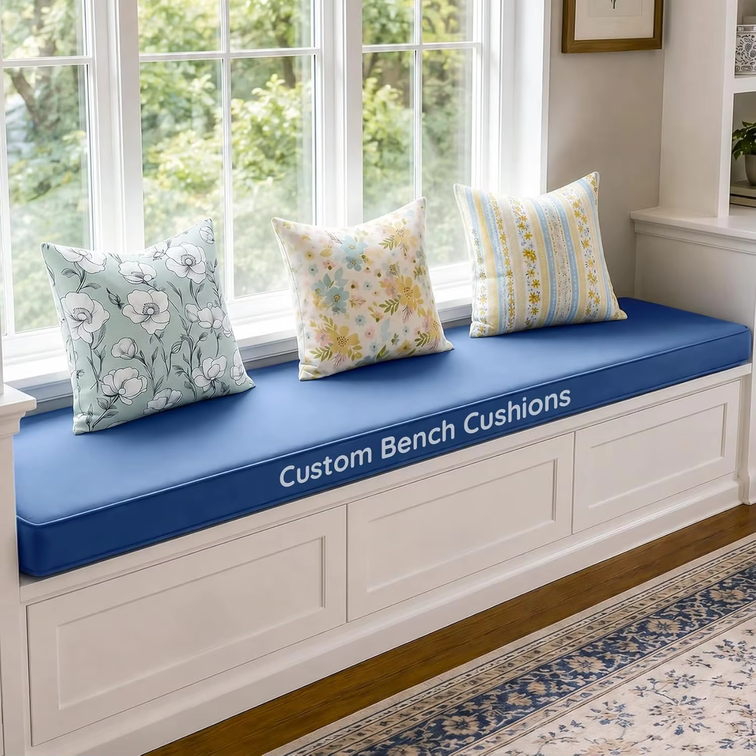 Coussin de banc personnalisé pour l'extérieur et l'intérieur