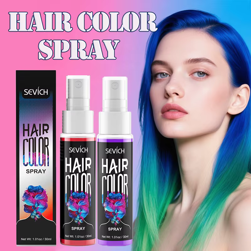 Spray de coloration temporaire pour cheveux