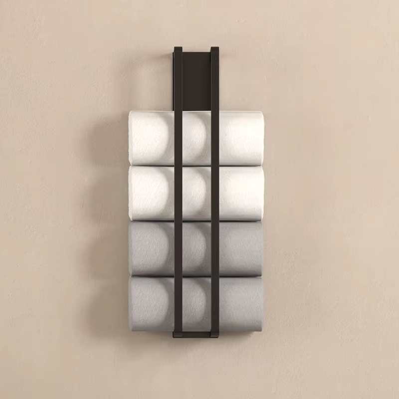 Porte-serviettes mural non perforé pour salle de bain