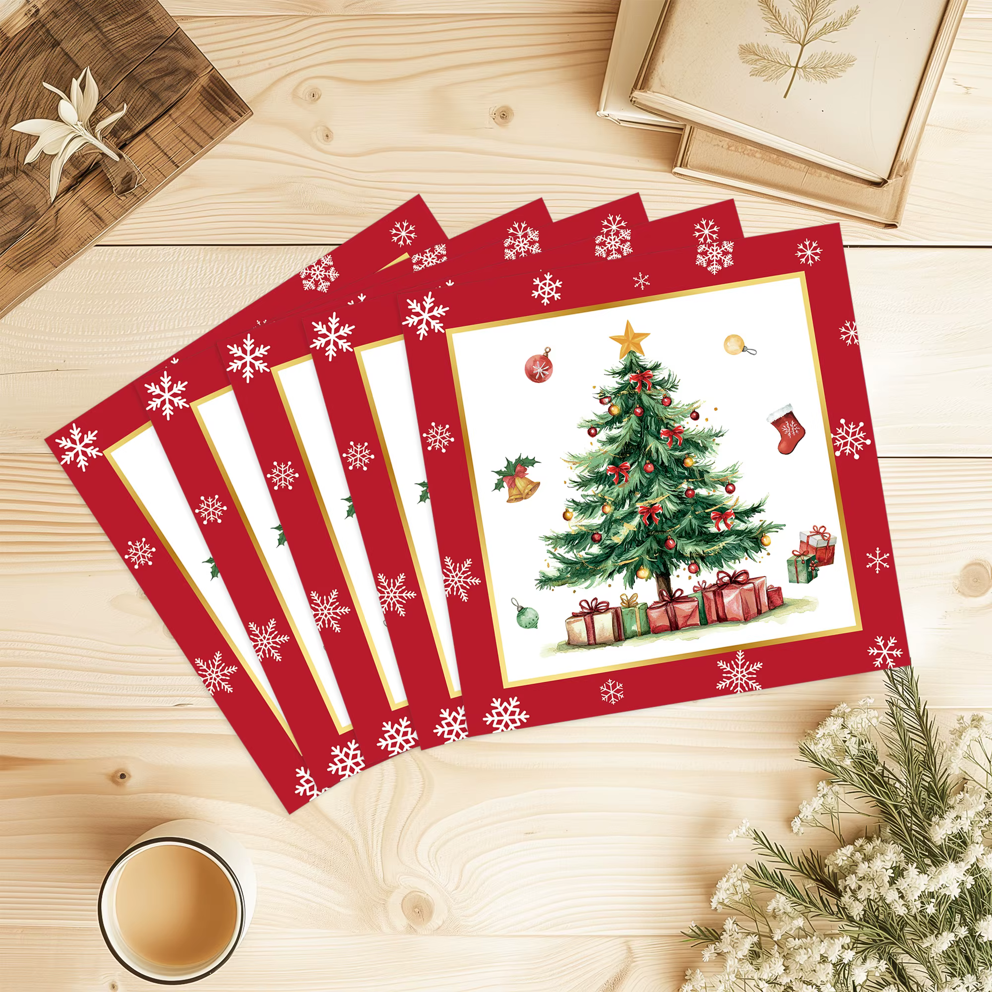 Serviette imprimée de noël