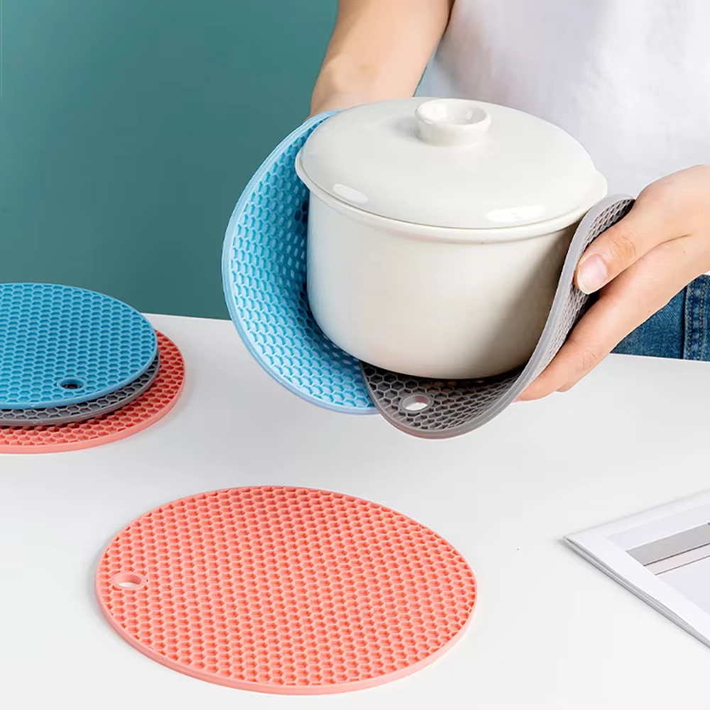 Tapis de table multifonctionnel en silicone pour cuisine