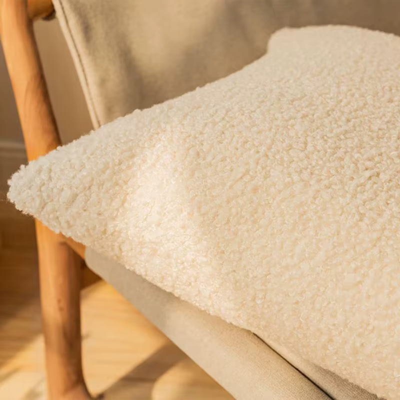 Juste de coussin en peluche pour canapé et salon