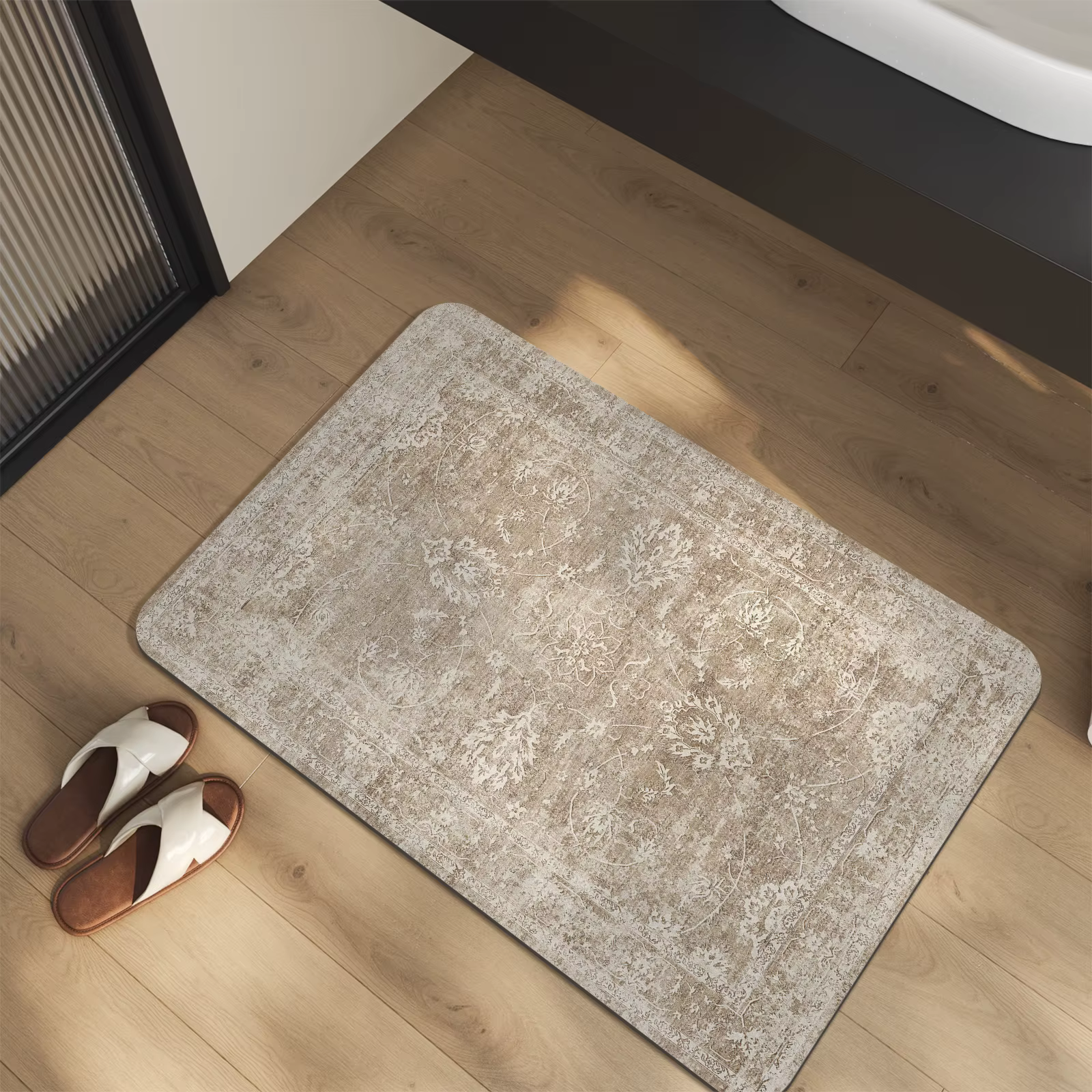 Tapis de salle de bain super antidérapant en caoutchouc