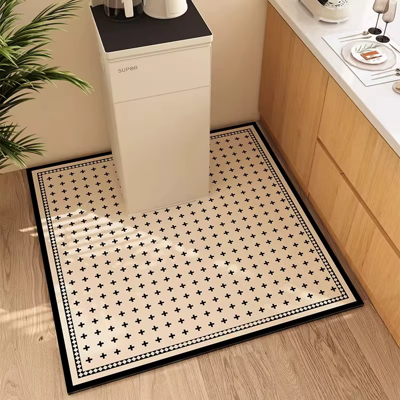 Tapis de cuisine antidérapant à séchage rapide