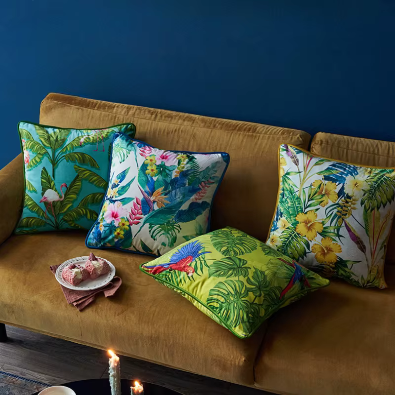 Housses de coussin en velours 18x1 8/20x20 pouces