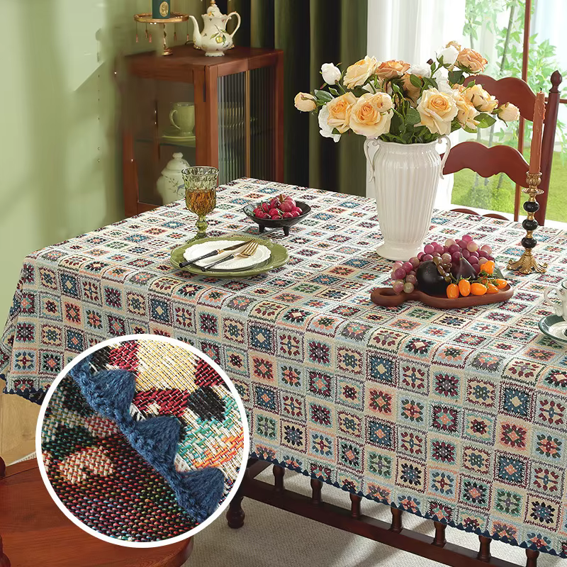 Nappe à carreaux rétro