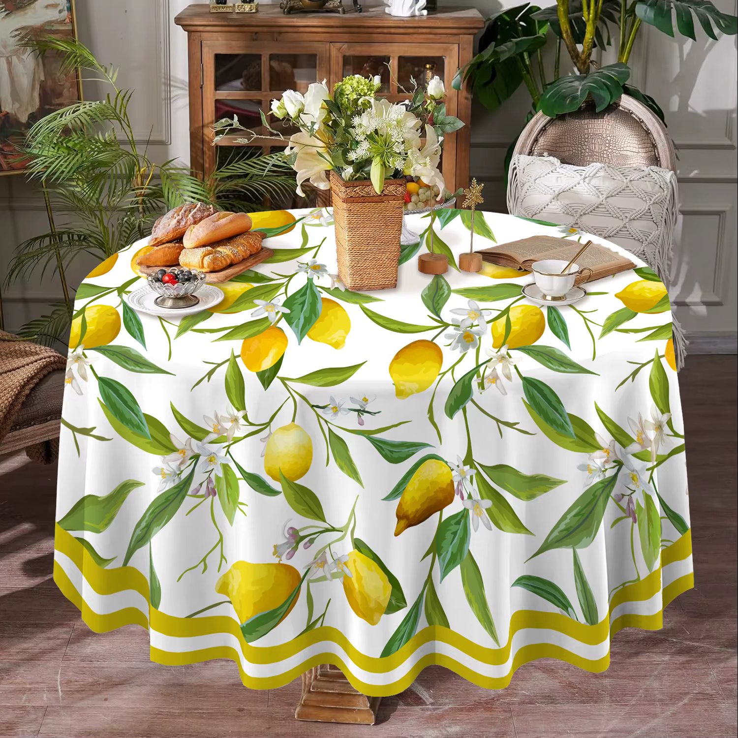 Nappe à thème citron d'été
