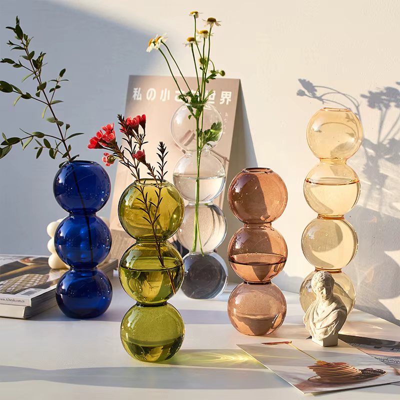 Vase en verre nordique