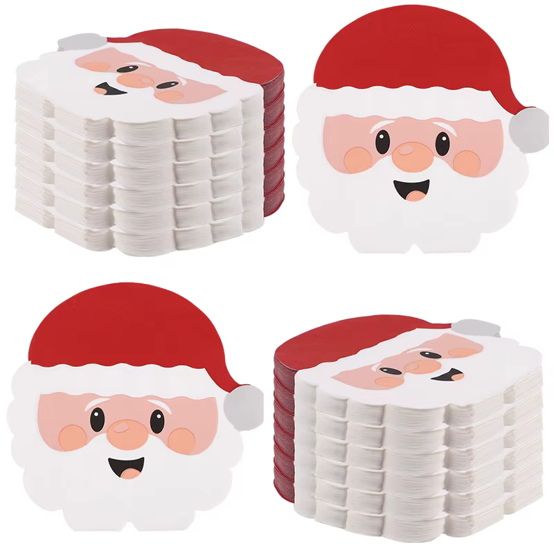 Serviettes en papier jetables de noël