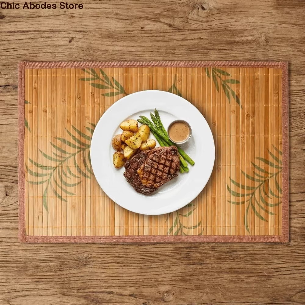 Set de table pliable en bambou