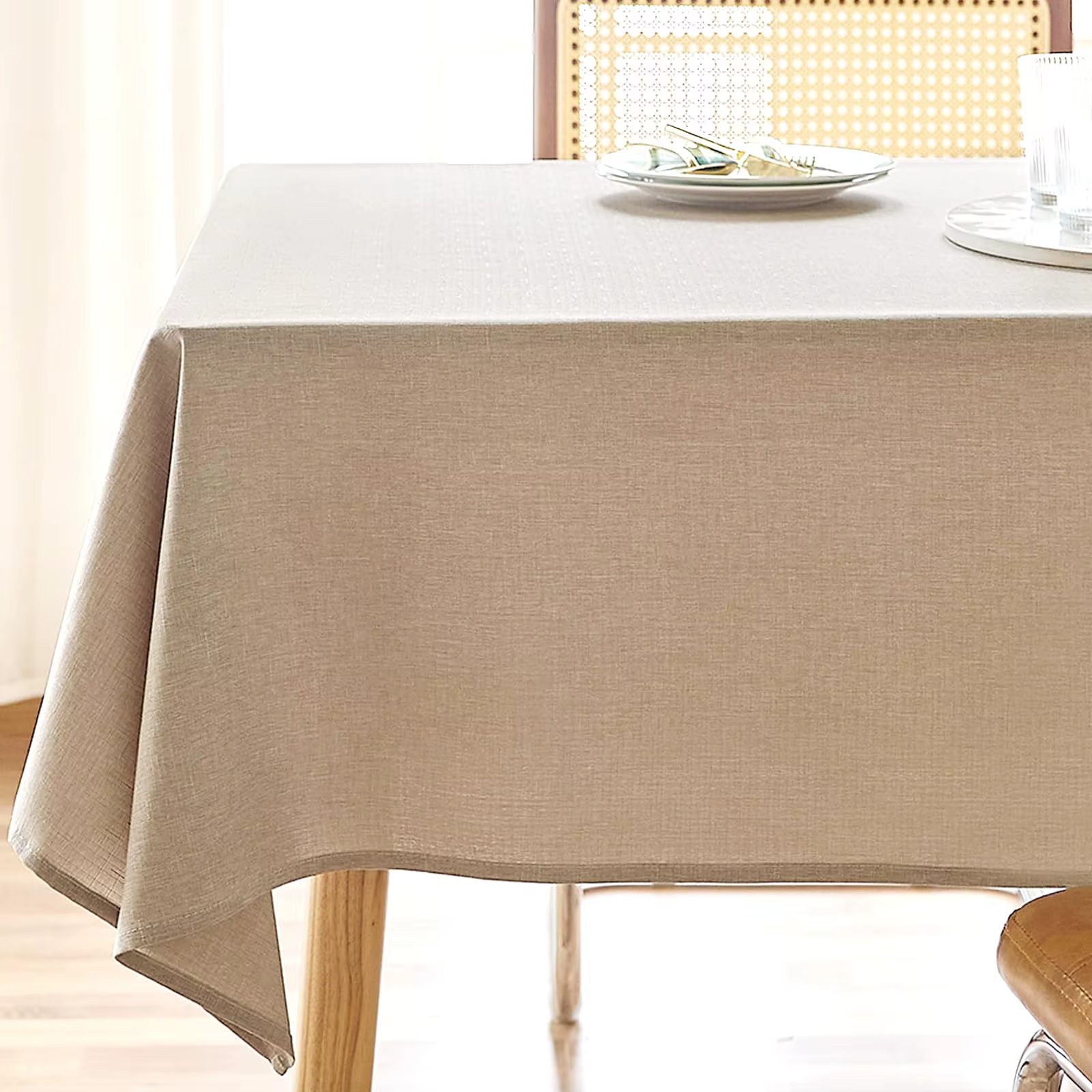 Nappe en lin et coton imperméable