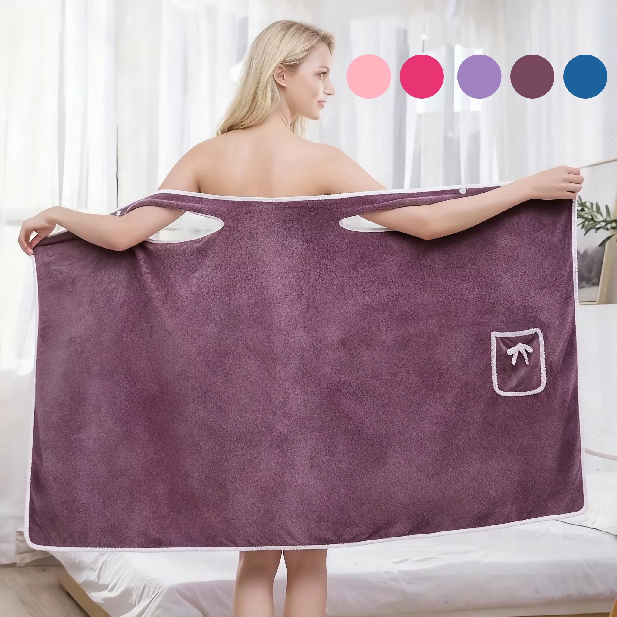 Serviette de bain à séchage rapide pour femme