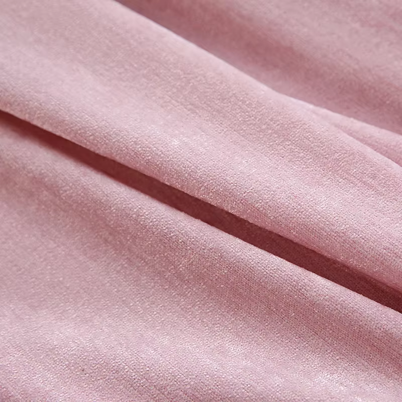 Rideaux de Hall modernes pour salon chambre à coucher lumière luxe minimaliste haut de gamme Chenille broderie rose écran de fenêtre
