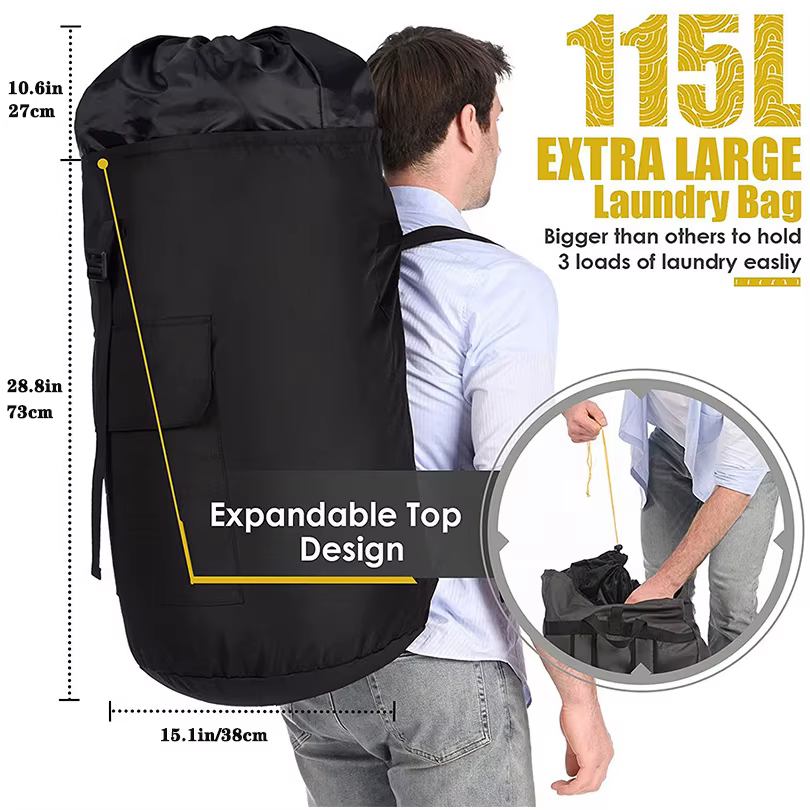 Sac à linge réglable et extensible
