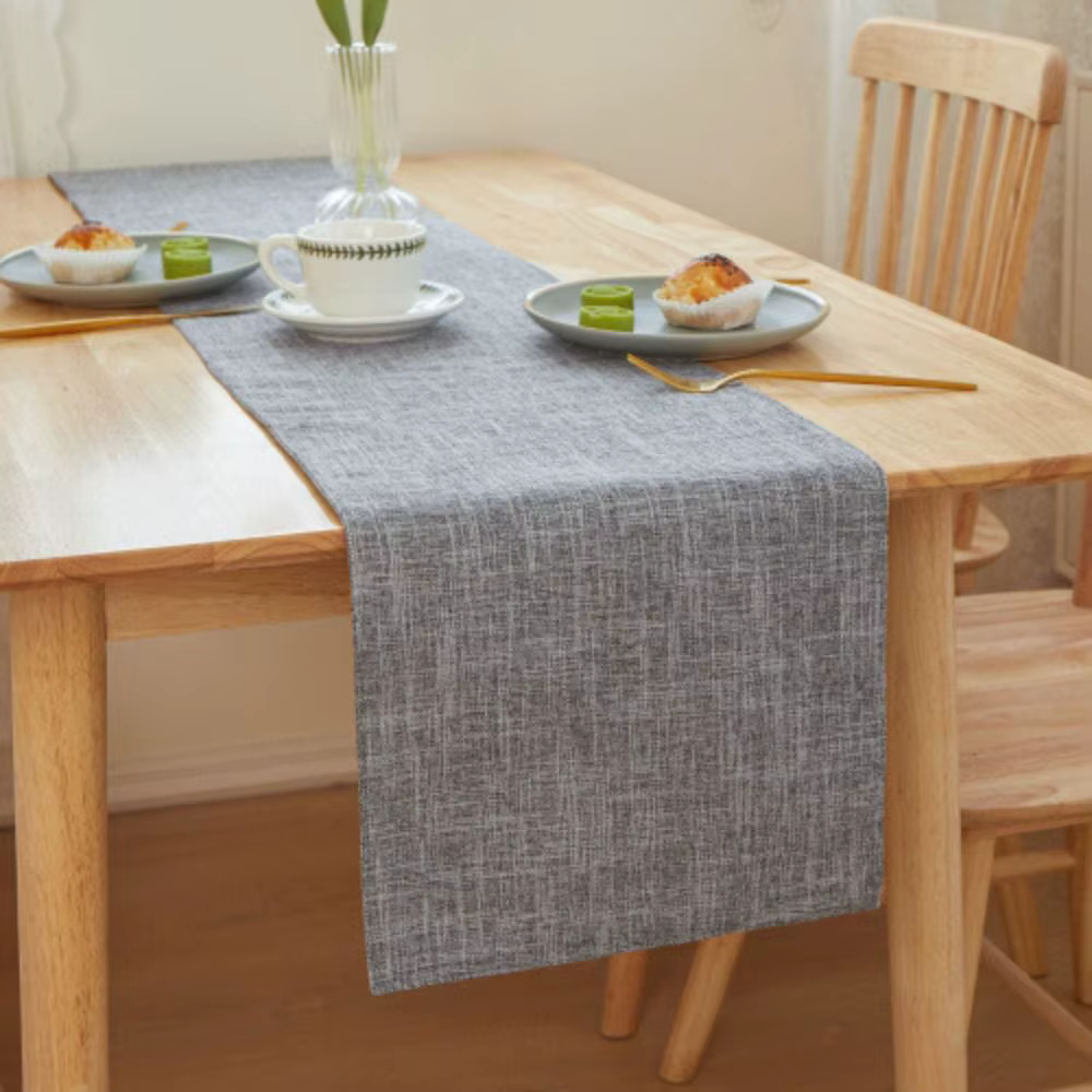 Nappe de table en lin pour décoration intérieure