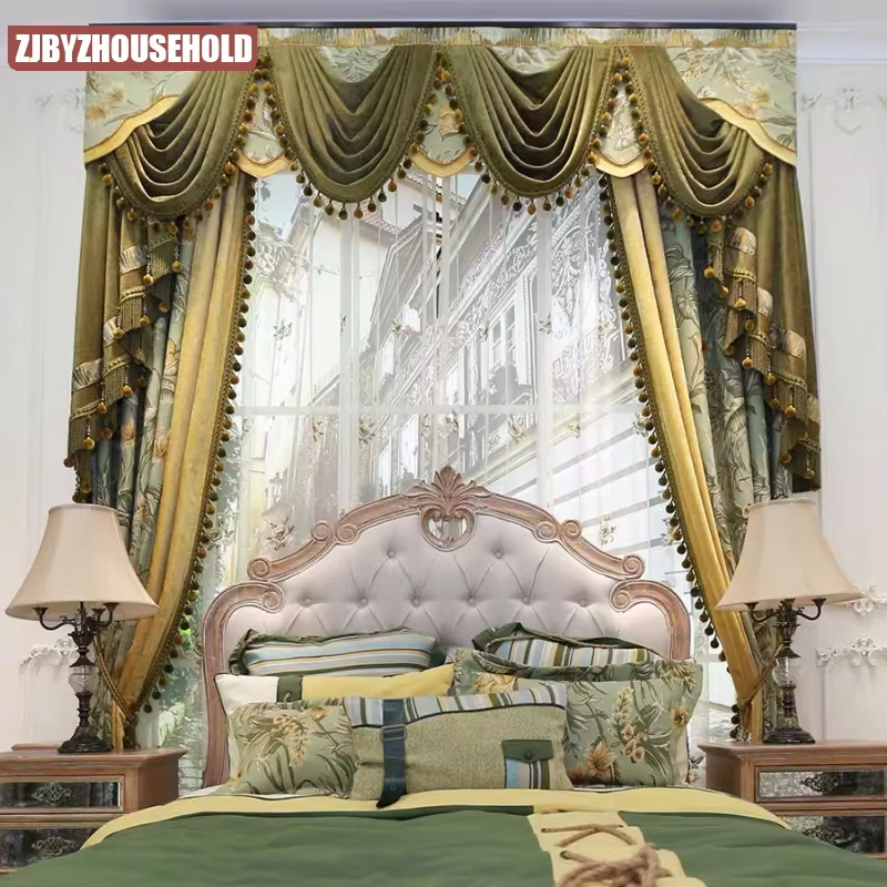 Rideaux de luxe européens pour salon