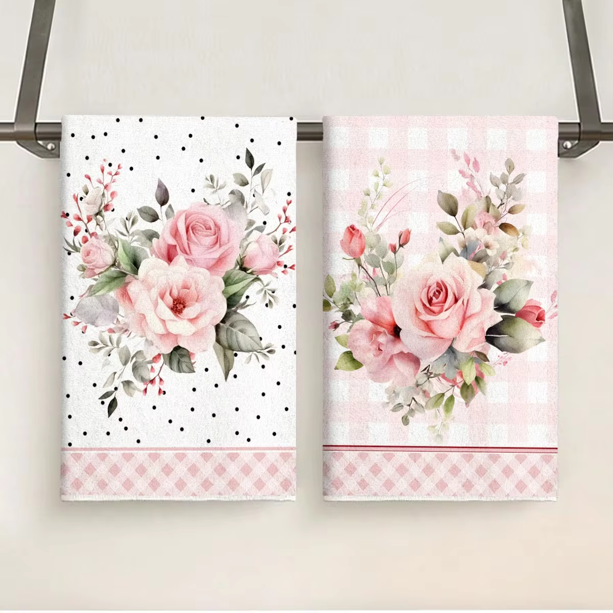 Lot de 2 serviettes de cuisine ultra-douces