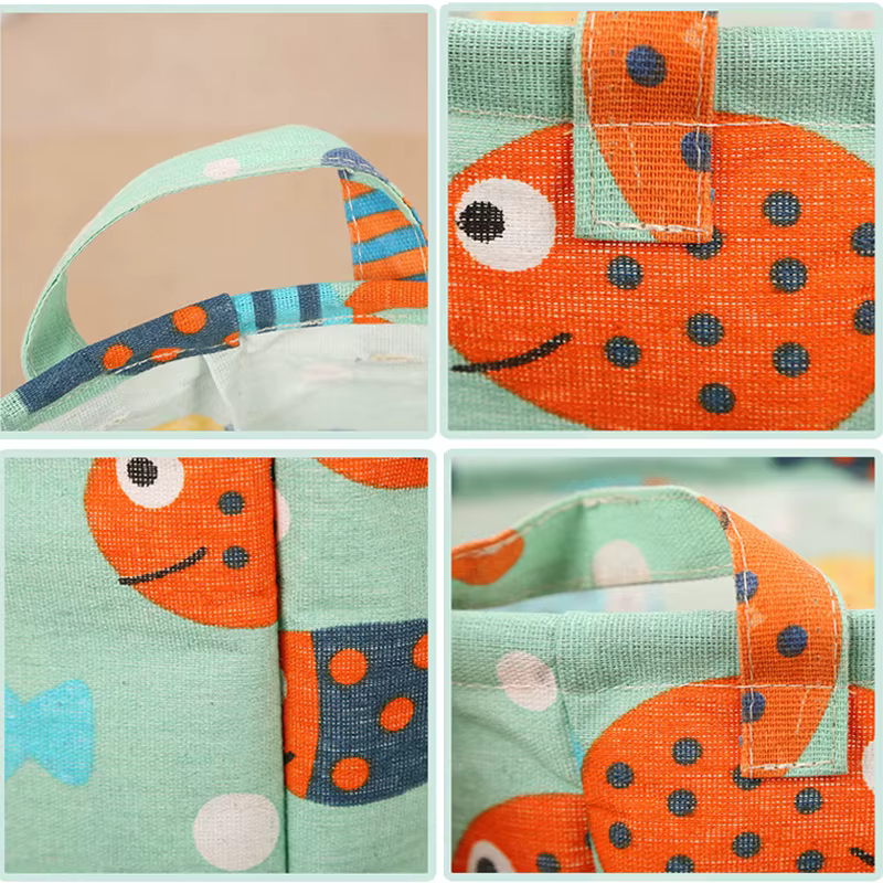 Nouveau panier à linge imprimé Portable pliable sac de rangement