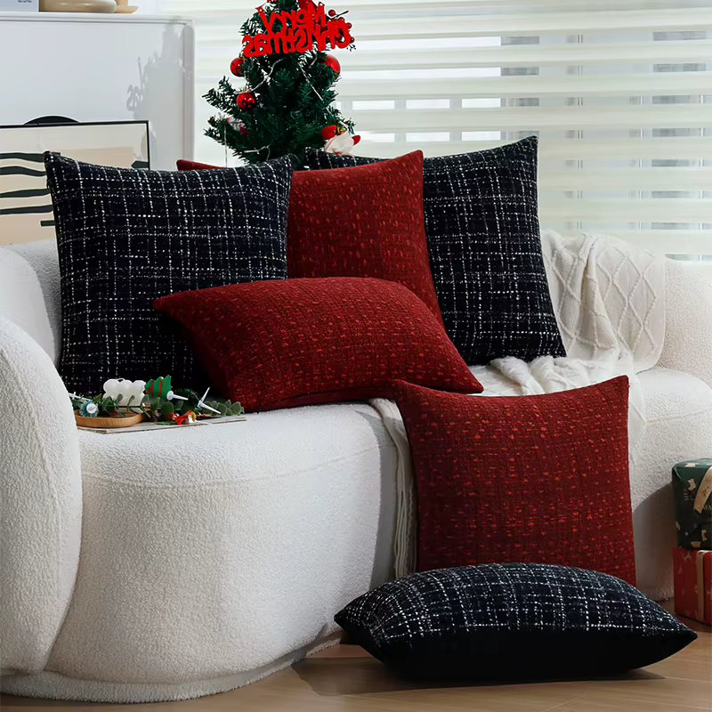 Juste de coussin de Noël pour canapé d'intérieur