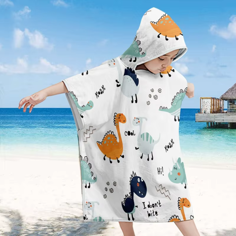 Poncho à Capuche pour Enfant