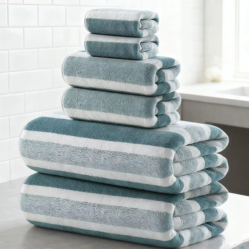 Ensemble de serviettes de bain douces 2/4/6 pièces