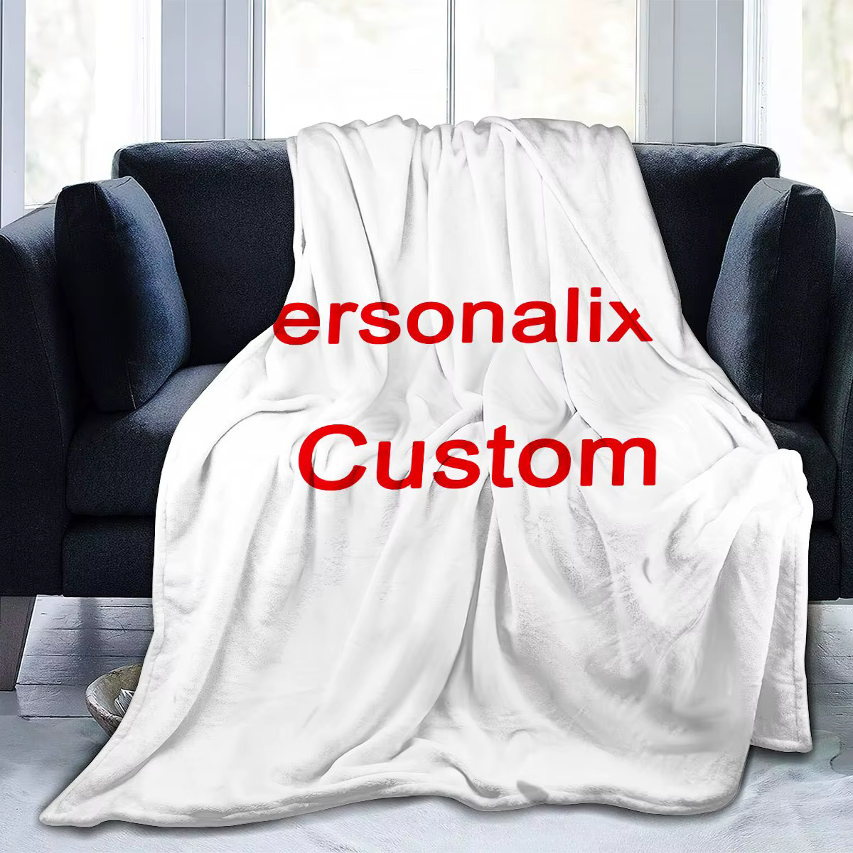 1 couverture personnalisée avec image à personnaliser