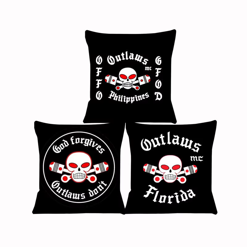MC Outlaws housse de coussin pour canapé taie d'oreiller