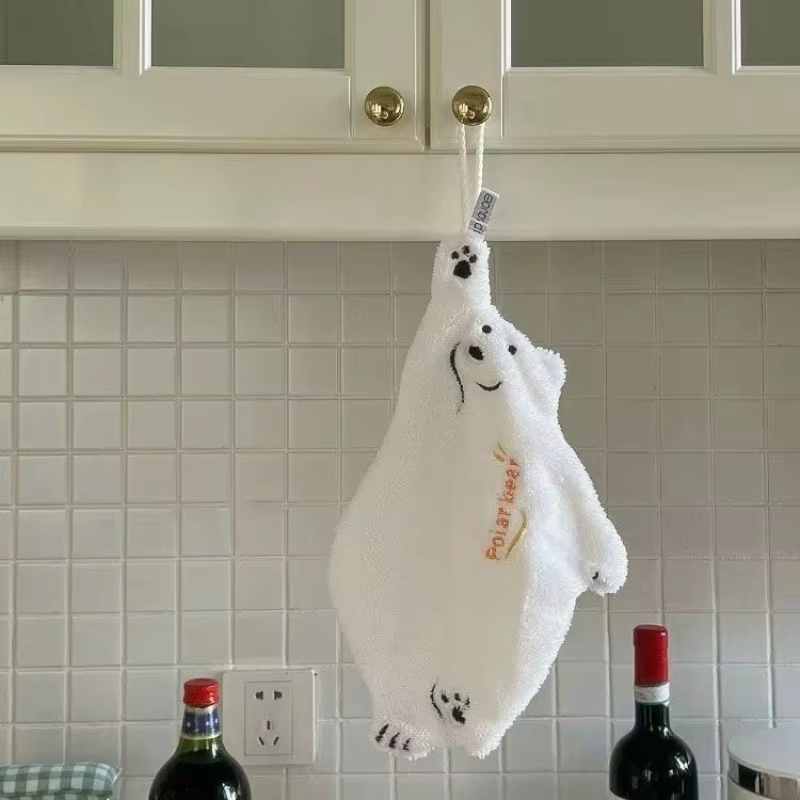 Serviette d'essuyage pour les mains ours polaire