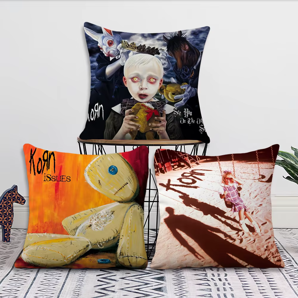 Rock Band k-korn-follow le Leader coussin salon chambre tête de lit dossier