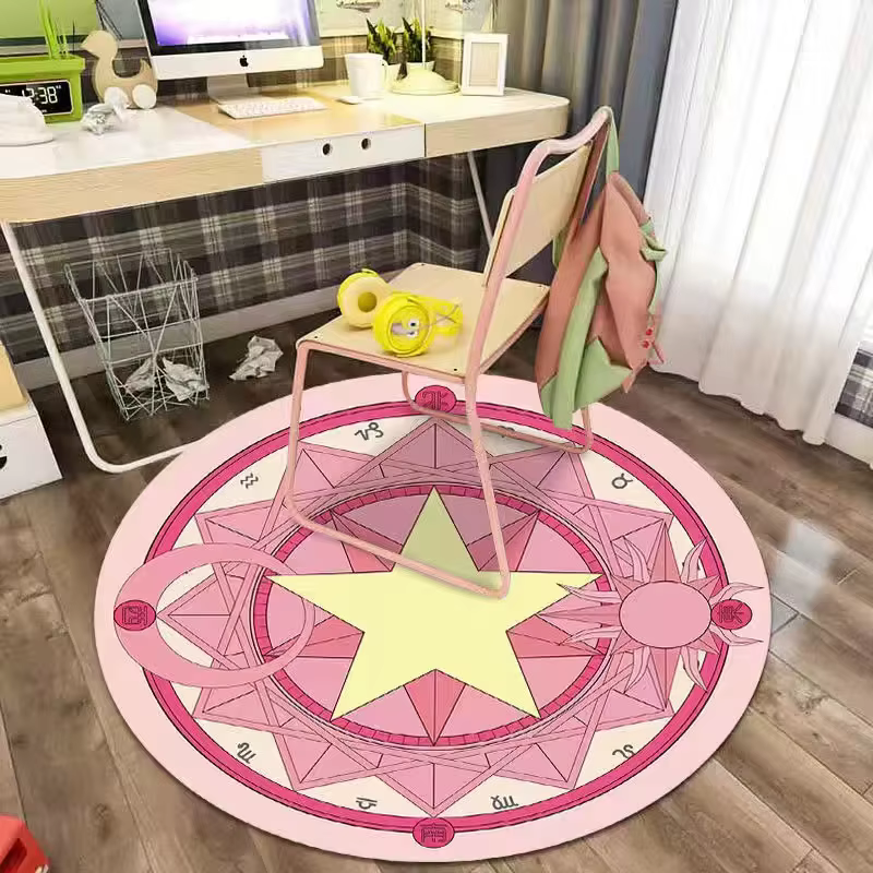 Tapis de sol rose non ald pour fille