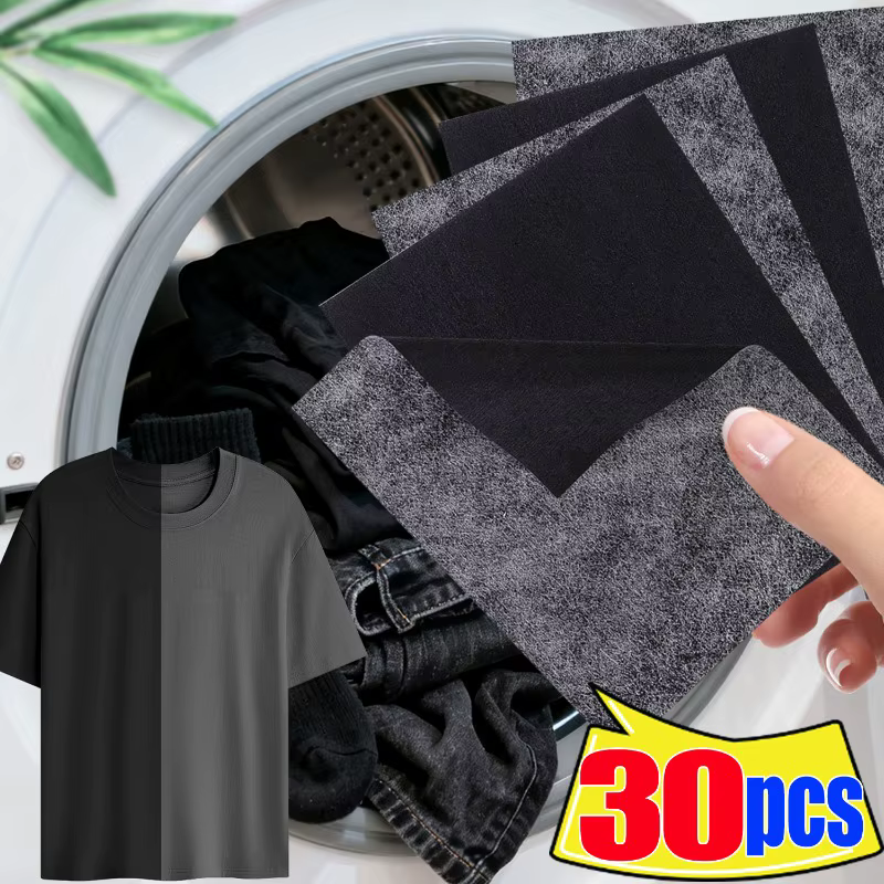 Feuilles de lavage rehausseuses de couleur noire pour machine à laver