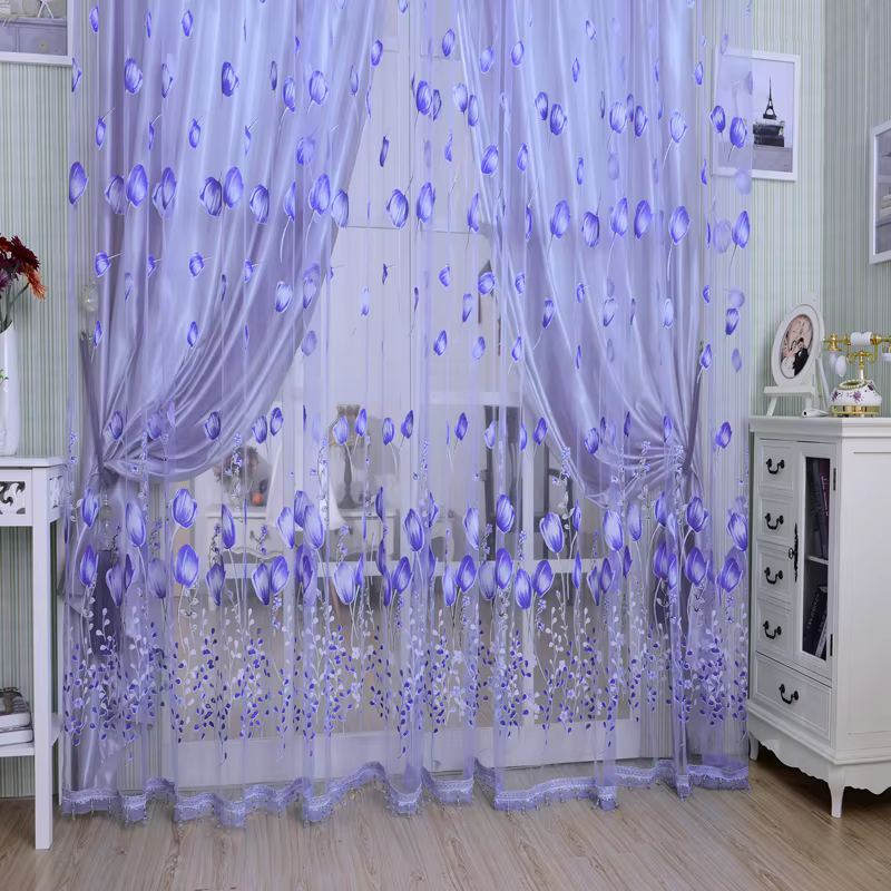 Rideaux de fenêtre en tulle pur Tyys