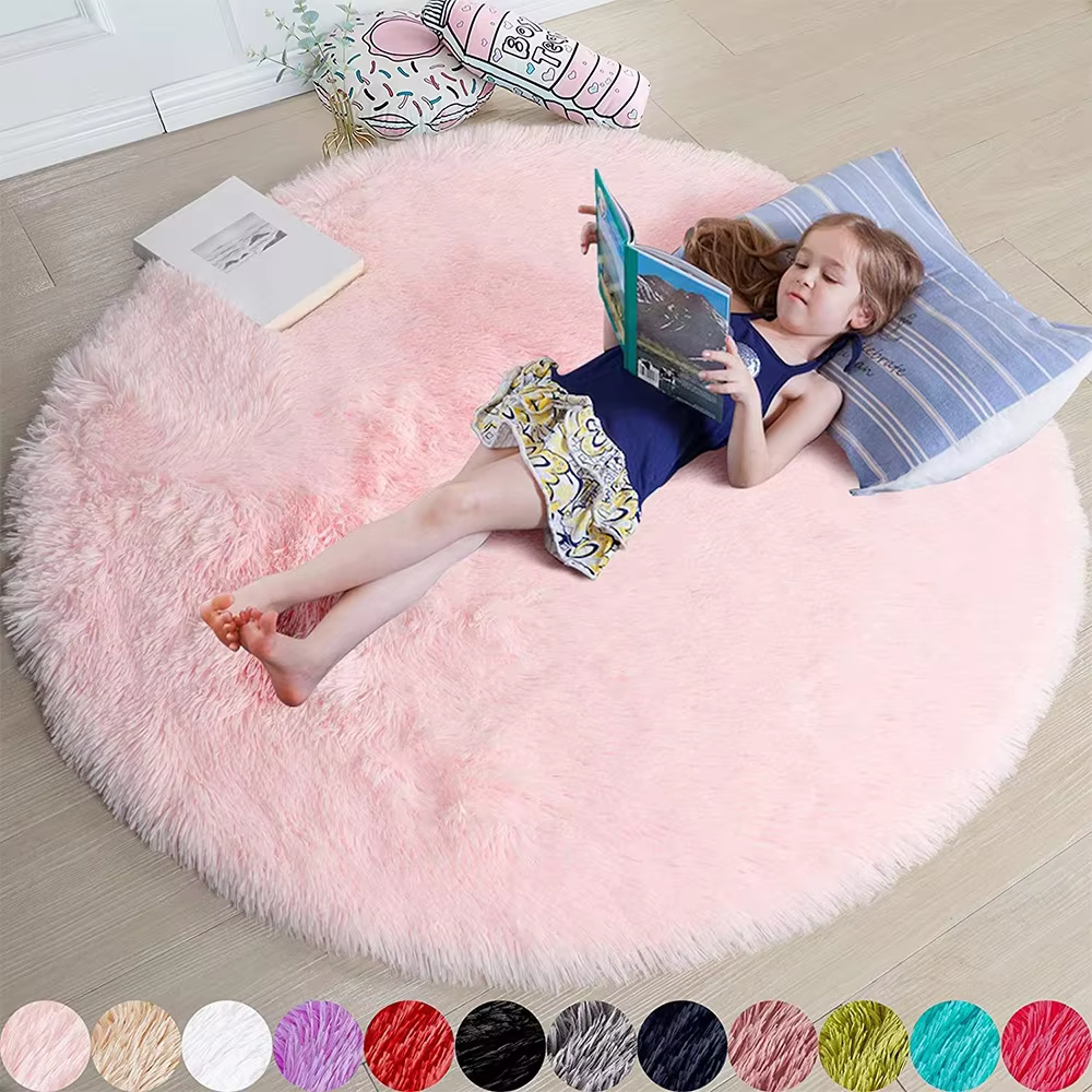 100/120/140/160 tapis rond moelleux doux