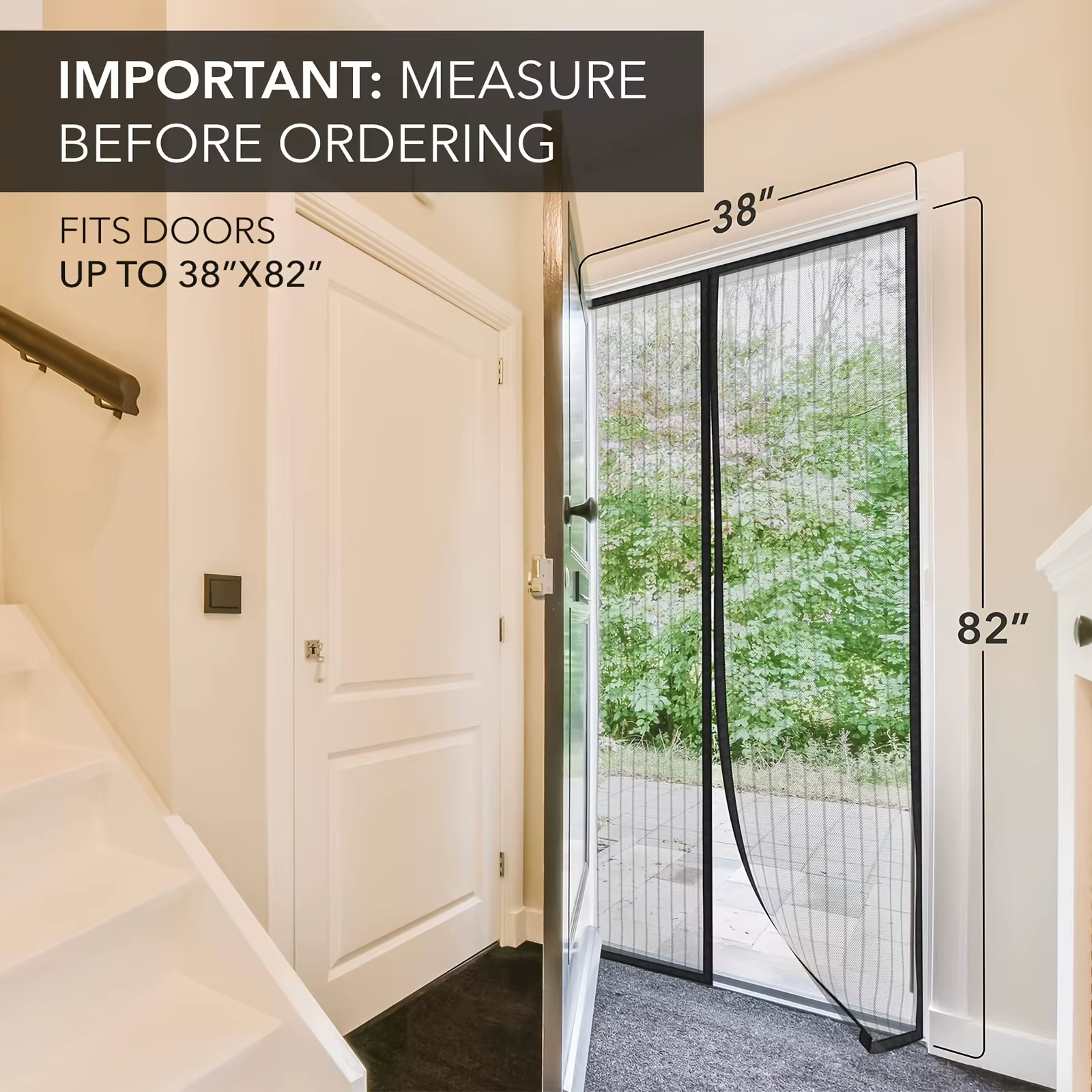 Moustiquaire de porte / rideau magnétique