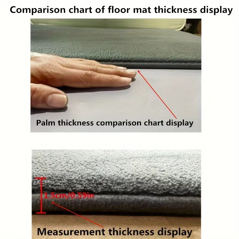 Tapis de toilette en forme de U