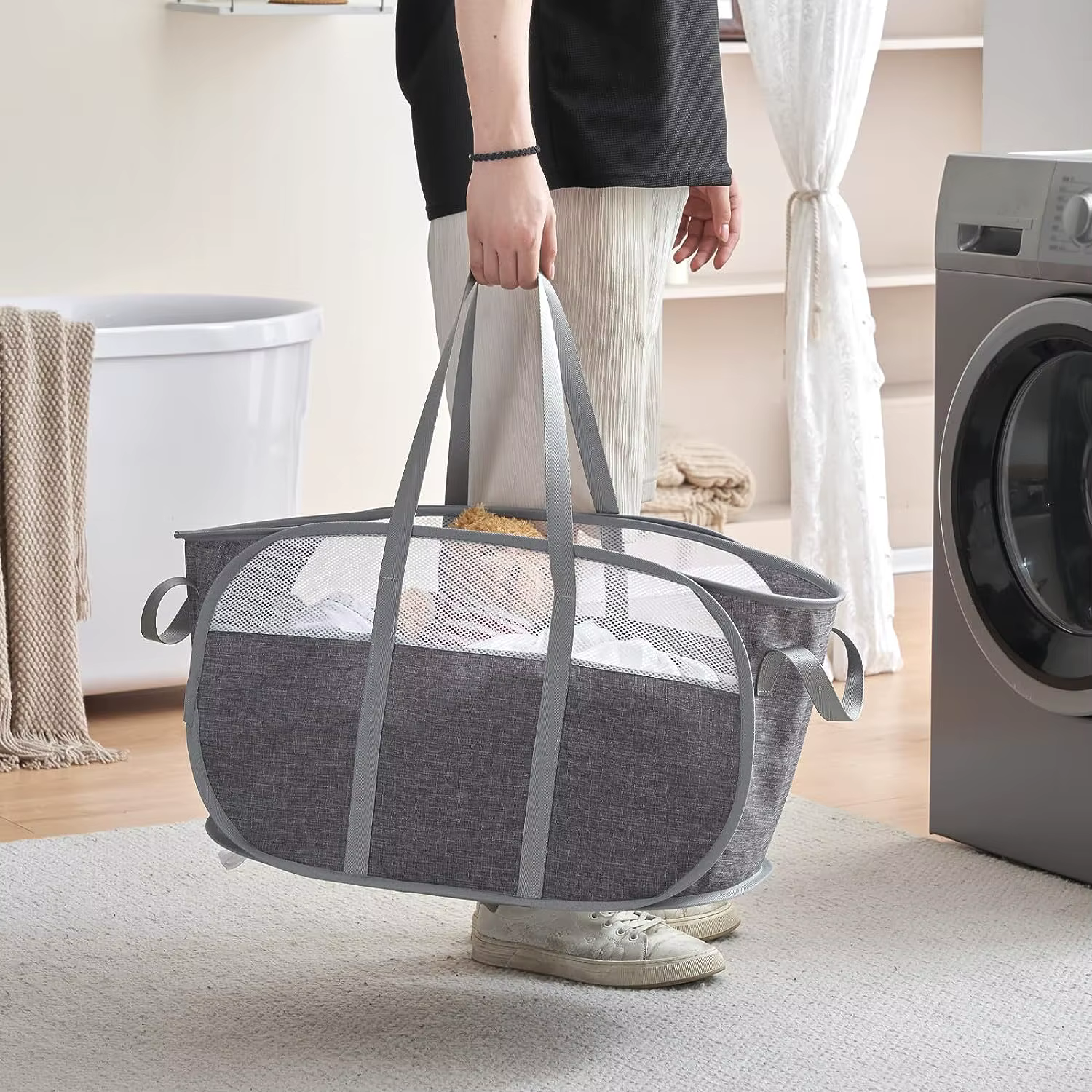 Panier à linge pliable