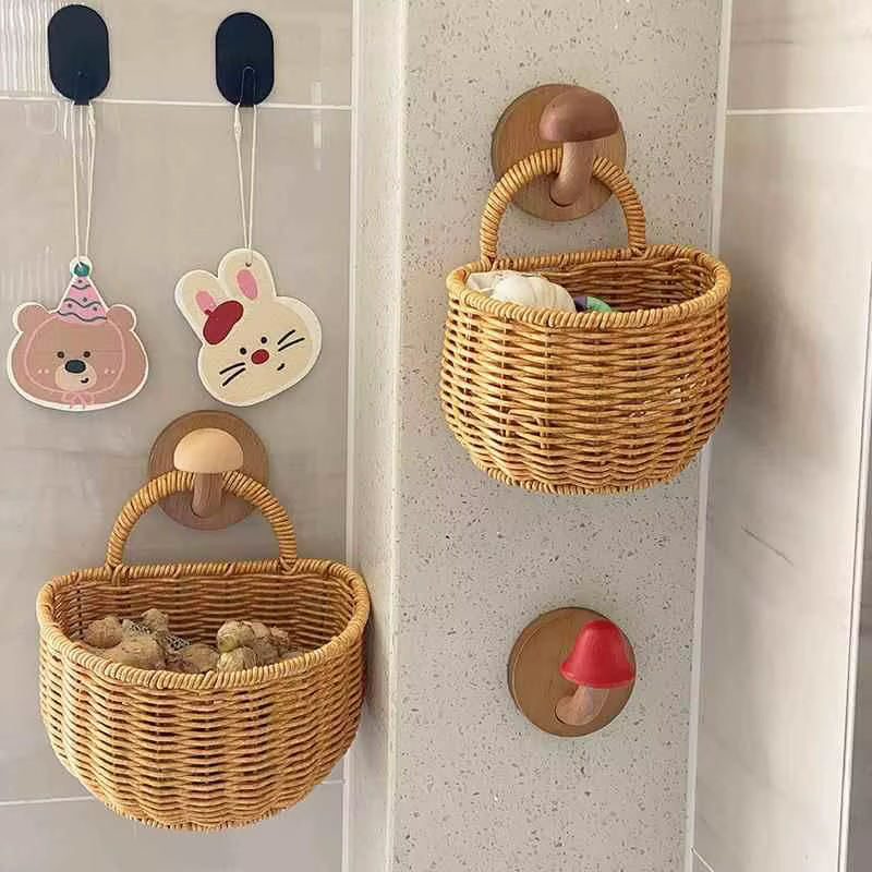 Panier de rangement de cuisine avec poignée