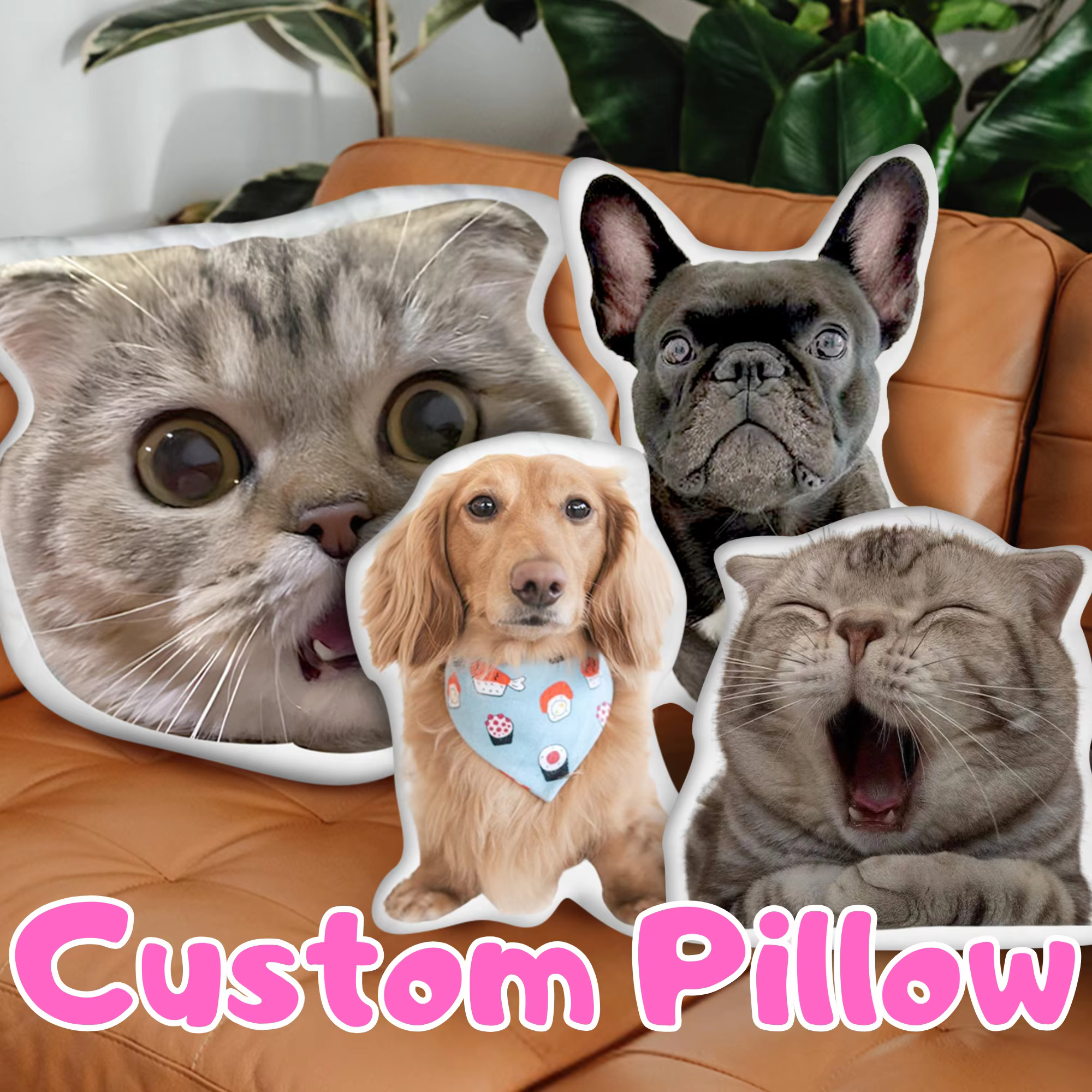 Coussin personnalisé pour animaux de compagnie