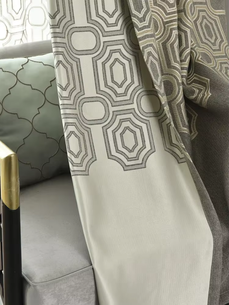 Nouveaux rideaux pour salon salle à manger chambre atmosphère moderne Style chinois coton lin Simple polyvalent fenêtre rideau décor