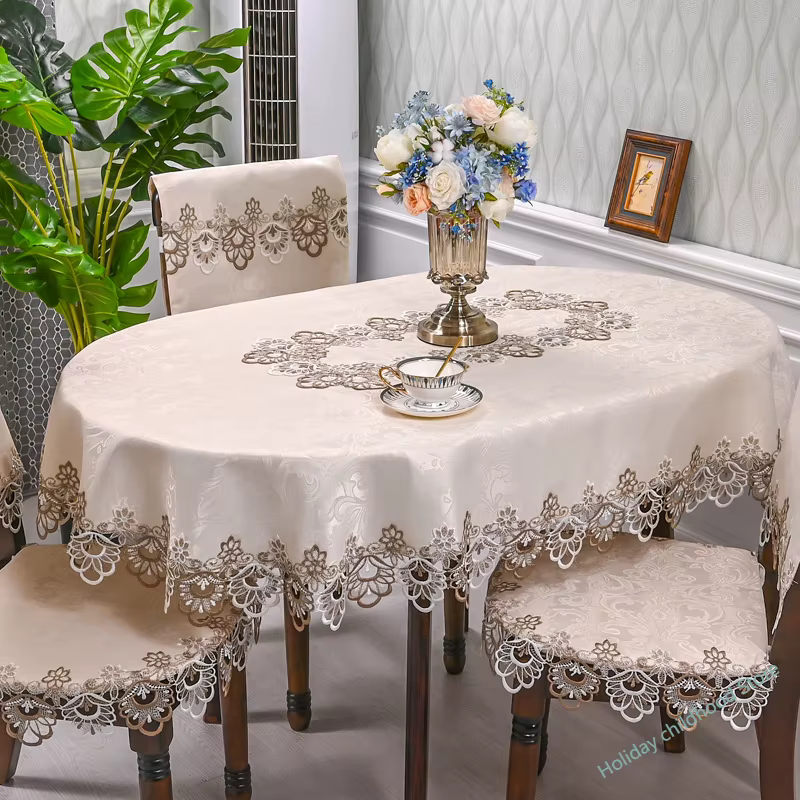 Nappe de table à thé simple en dentelle européenne