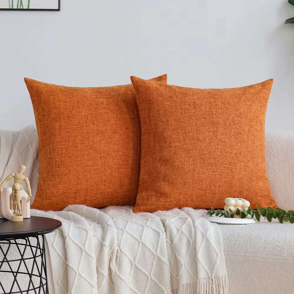 Housse de coussin Orange