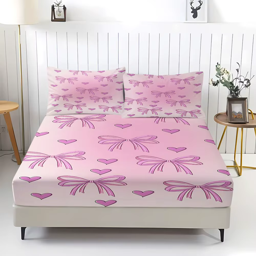 Parure de draps imprimés à motif nœud