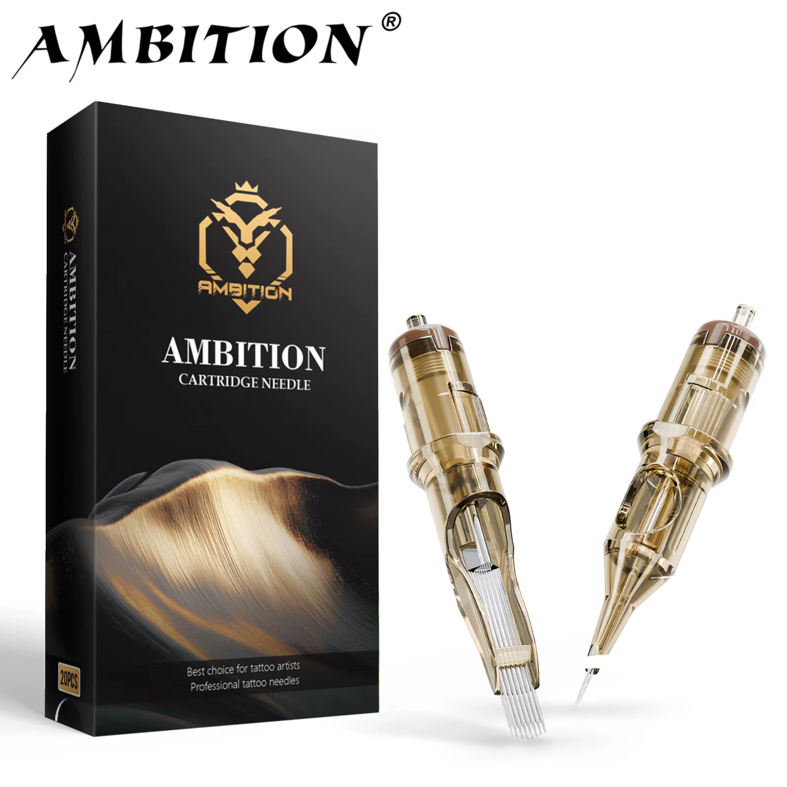 Lot de 20 cartouches d'aiguilles de tatouage Ambition Premium RM RL