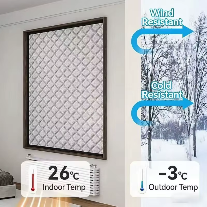 Rideau épais 3-en-1 : procure chaleur