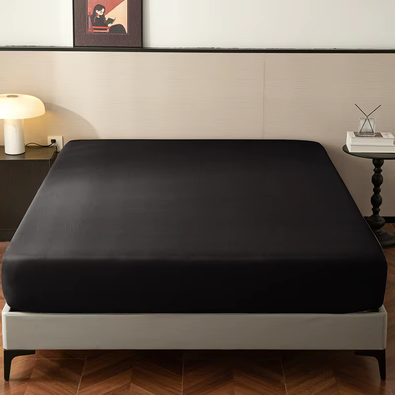 Drap de lit avec bande élastique adapté aux lits multi-tailles 140/160/200 cm