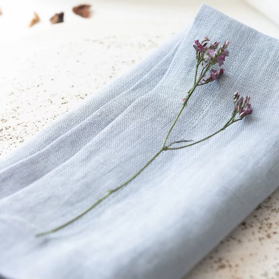 Ensemble de 4 serviettes de cuisine 100% pur lin