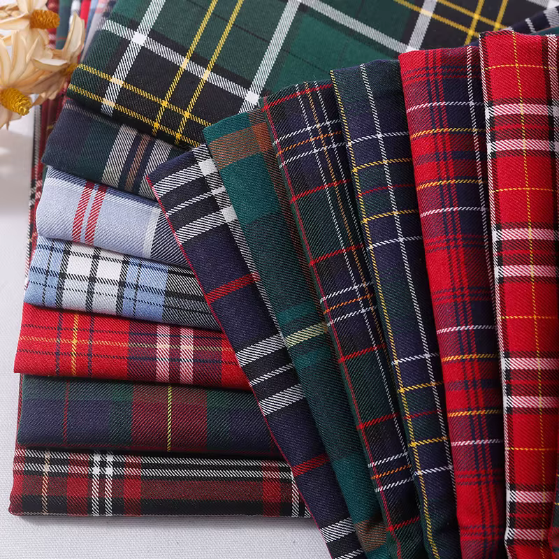 Tissu à carreaux écossais de style britannique