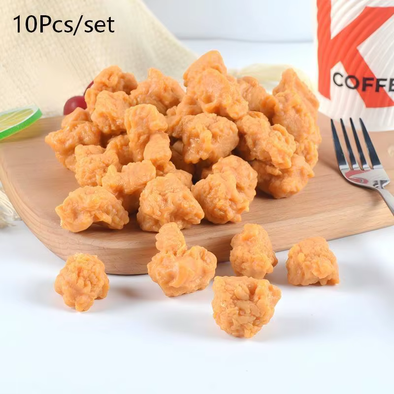 10 faux morceaux de poulet