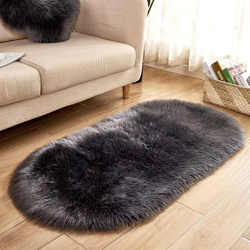 Tapis de luxe en fausse fourrure