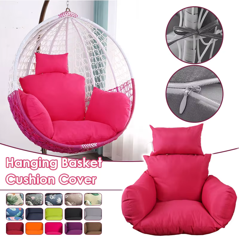 Juste de coussin lavable pour chaise longue et balançoire